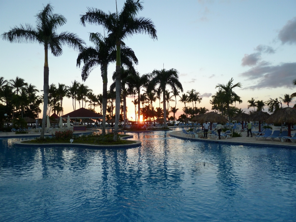 Meer wasser dock sonnenuntergang