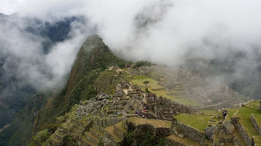 Landscape mountain cloud fog Photo