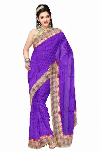 Woman purple pattern model Photo