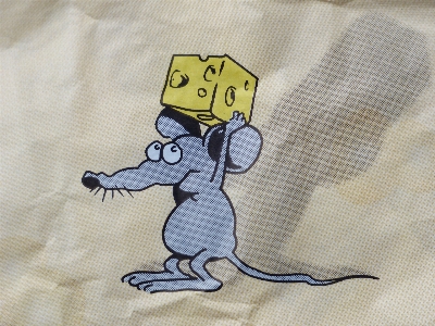 Mouse cheese art sketch Photo