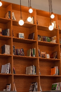 Wood shelf furniture room Photo