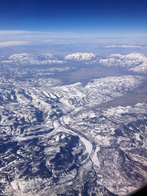 Paisagem montanha neve inverno