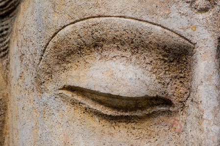 Wood interior stone statue Photo