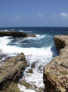 Foto Pantai lanskap laut pesisir