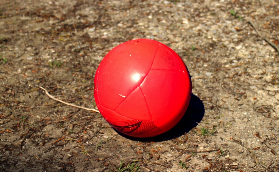 Spielen rot fußball sportausrüstung
