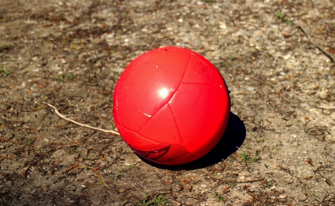 Play red football sports equipment Photo