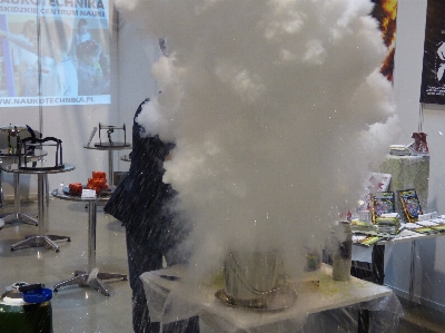 Glass smoke science experience Photo