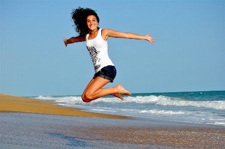 Beach sea sand ocean Photo