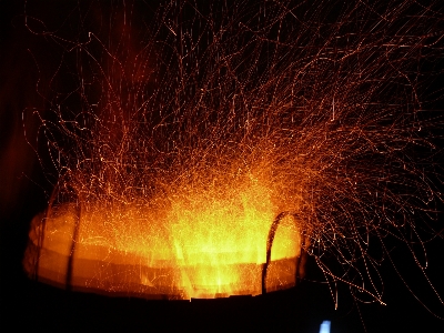 Light night sparkler flame Photo