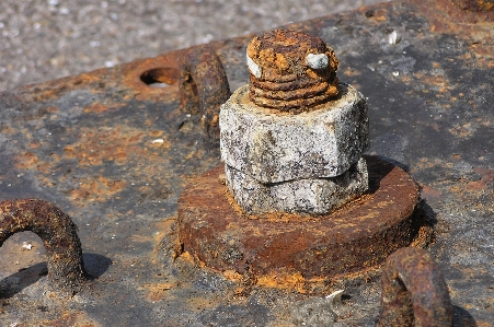 Rock wood old rust Photo