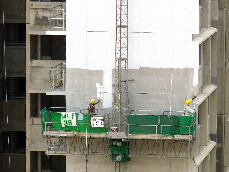 Die architektur gebäude wand konstruktion