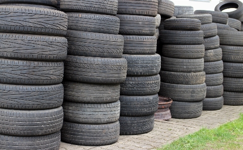 Environment tire storage stock Photo