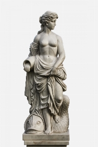 Monument female statue cutout Photo