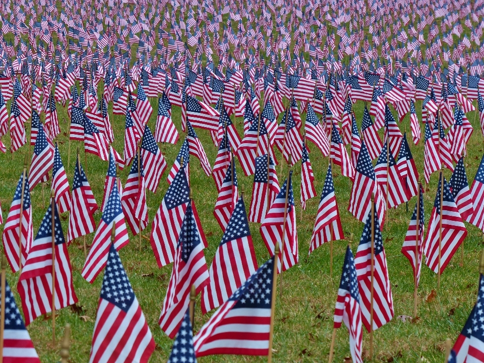 People flower crowd usa