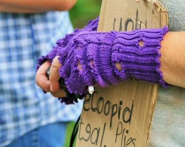 Hand person purple sadness Photo