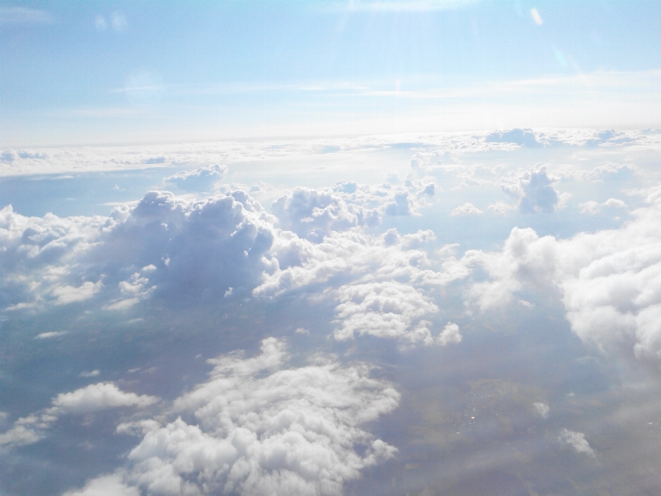 Orizzonte ala nube cielo