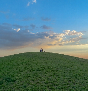 Landscape sea nature grass Photo