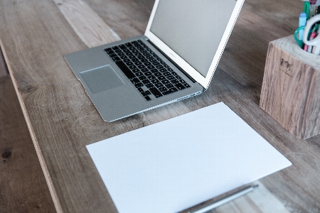 Laptop desk notebook macbook Photo