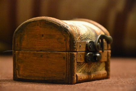 Wood antique bottle box Photo