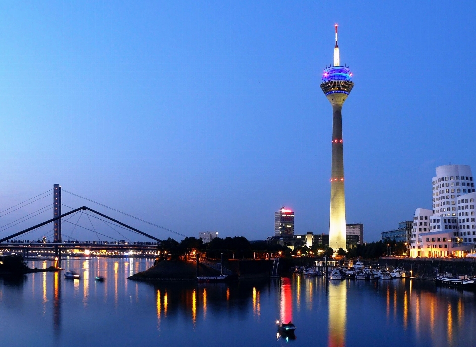 Architecture sky bridge skyline