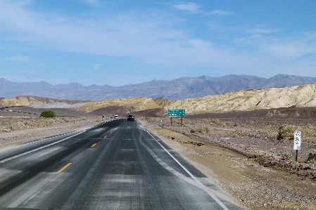 Landscape nature road desert Photo