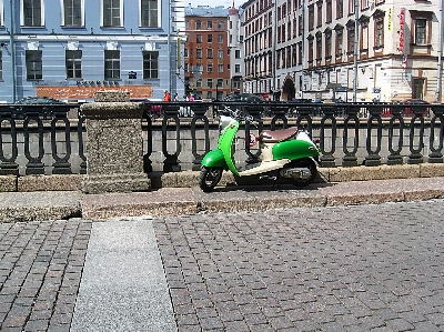 Pedestrian fence road street Photo