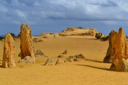 Foto Lanskap alam pasir rock