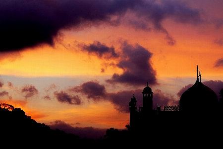 Landscape horizon silhouette cloud Photo