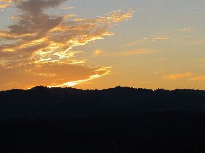 Horizon mountain light cloud Photo