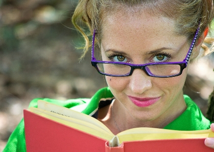 Book person woman reading Photo