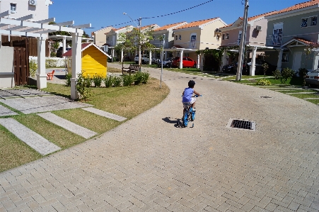 行人 木板路 路 街道 照片