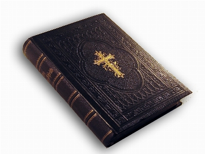 Book leather religion cross Photo