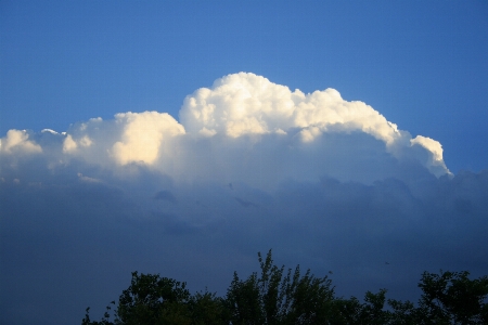 Horizon cloud sky white Photo