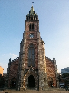 Foto Bangunan menara tengara gereja