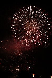 Glowing night recreation firework Photo