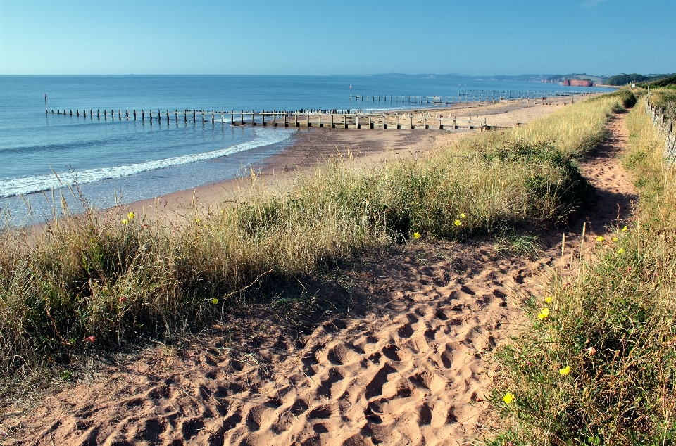 Plaża krajobraz morze wybrzeże