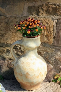 Flower vase spring ceramic Photo