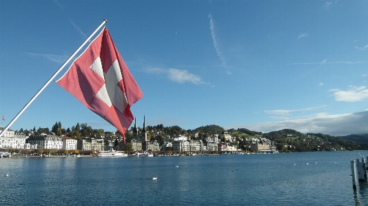 Sea water sky boat Photo