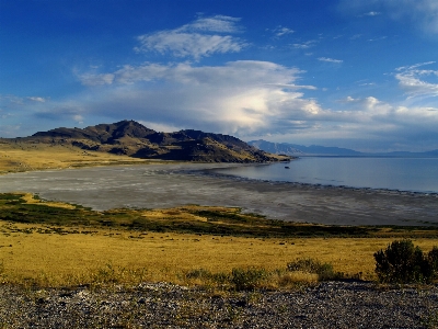 Foto Pantai lanskap laut pesisir