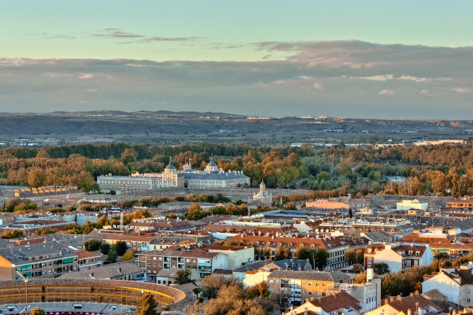 Landschaft horizont stadt palast