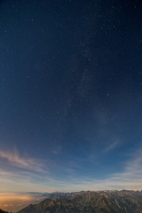 Horizon ciel nuit étoile