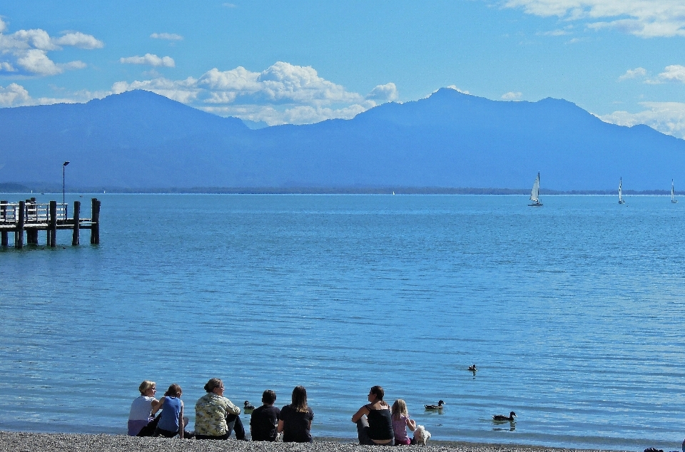 Beach landscape sea coast