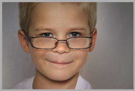 Hair sweet boy portrait Photo