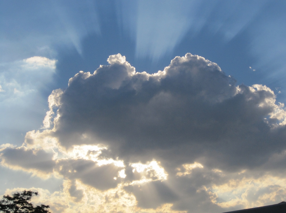 Nube cielo sole luce del