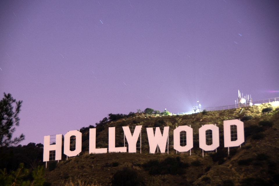 Sky night dusk hollywood