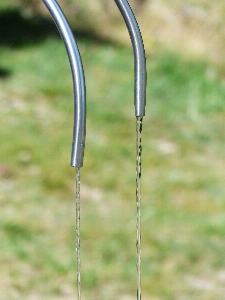 Water glass flow metal Photo