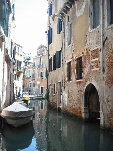 Boat town canal travel Photo