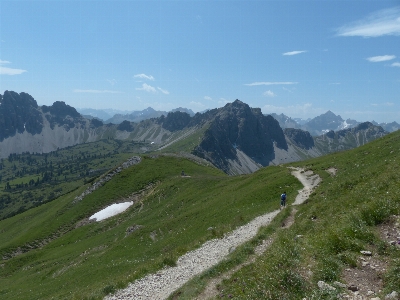 Walking mountain hiking trail Photo