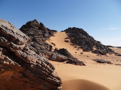 Landscape sea sand rock Photo