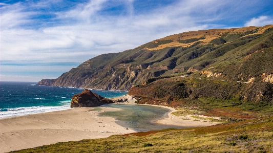 Beach landscape sea coast Photo